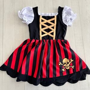 Smocked Sweets Pirate Dress Size2 NWOT Disney Halloween Pirates of the Caribbean